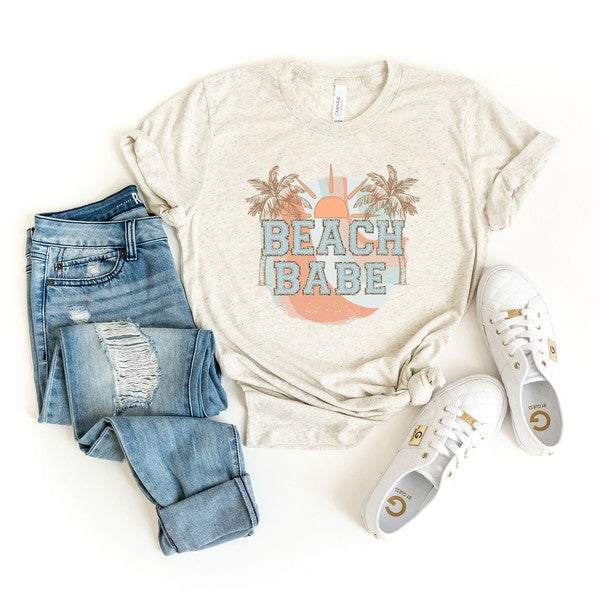 Beach Babe Circle Short Sleeve Graphic Tee