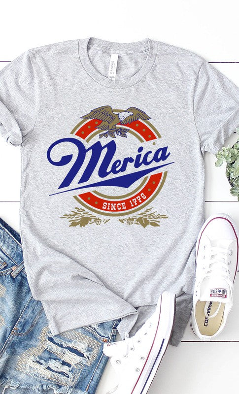 Retro Merica Eagle Plus Size Graphic Tee