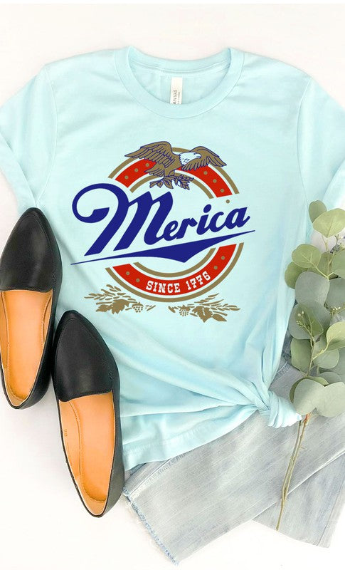 Retro Merica Eagle Plus Size Graphic Tee