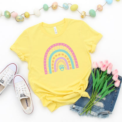 Easter Rainbow Short Sleeve Graphic Tee