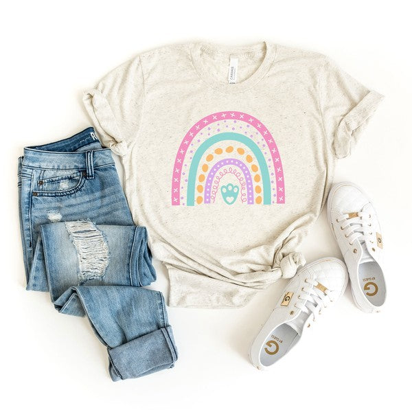 Easter Rainbow Short Sleeve Graphic Tee