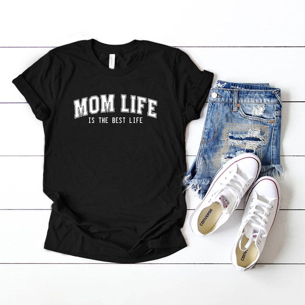 Varsity Mom Life Short Sleeve Graphic Tee