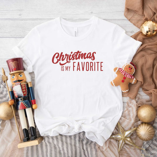 Christmas Is My Favorite Short Sleeve Graphic Tee