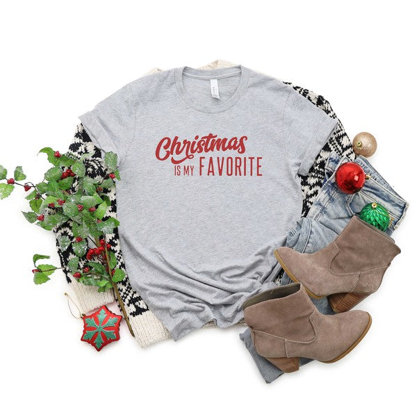 Christmas Is My Favorite Short Sleeve Graphic Tee