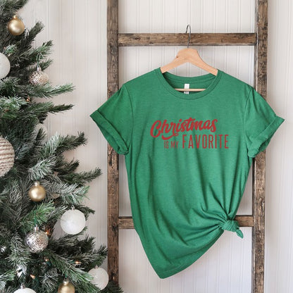 Christmas Is My Favorite Short Sleeve Graphic Tee