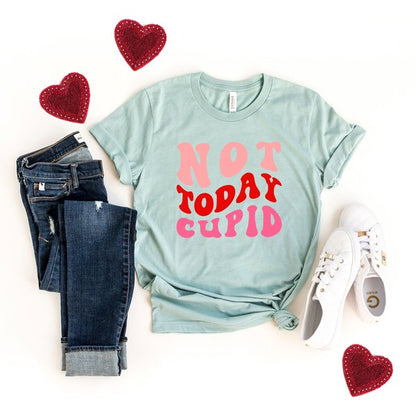 Not Today Cupid Retro Short Sleeve Graphic Tee