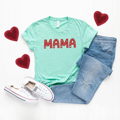 Mama Hearts Short Sleeve Graphic Tee