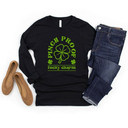 Pinch Proof Lucky Charm Long Sleeve Graphic Tee