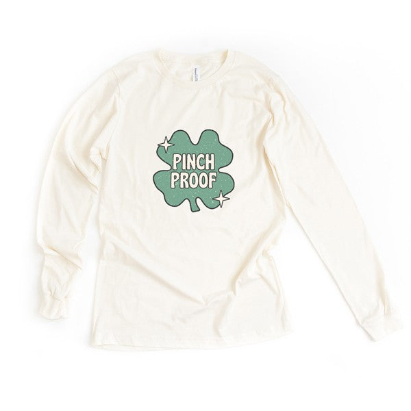 Pinch Proof Shamrock Long Sleeve Graphic Tee