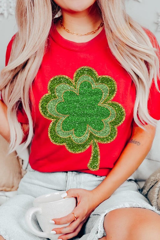 Four Leaf Clovers Graphic T Shirts.