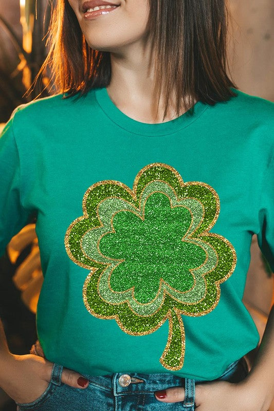 Four Leaf Clovers Graphic T Shirts.