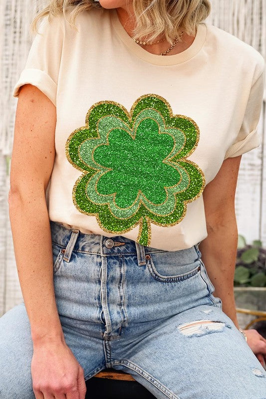 Four Leaf Clovers Graphic T Shirts.