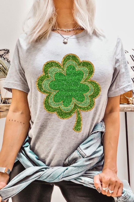 Four Leaf Clovers Graphic T Shirts.