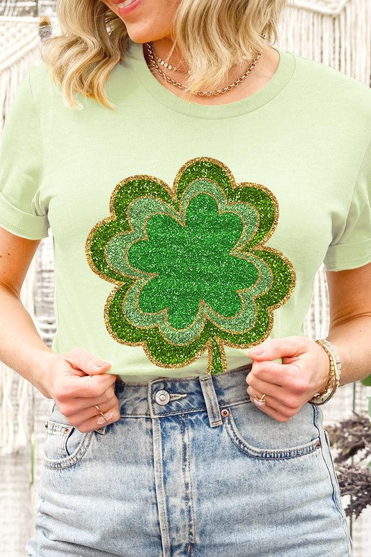 Four Leaf Clovers Graphic T Shirts.