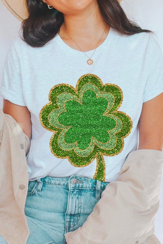 Four Leaf Clovers Graphic T Shirts.