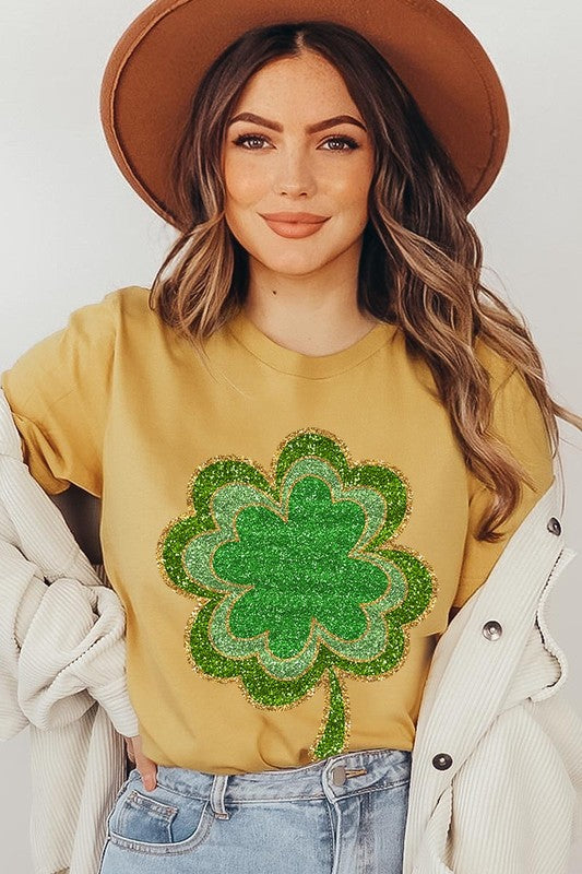 Four Leaf Clovers Graphic T Shirts.