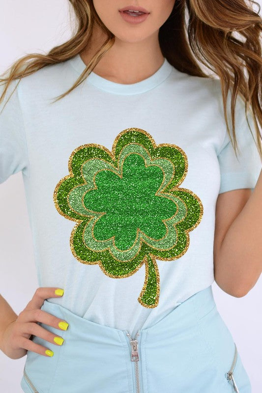 Four Leaf Clovers Graphic T Shirts.