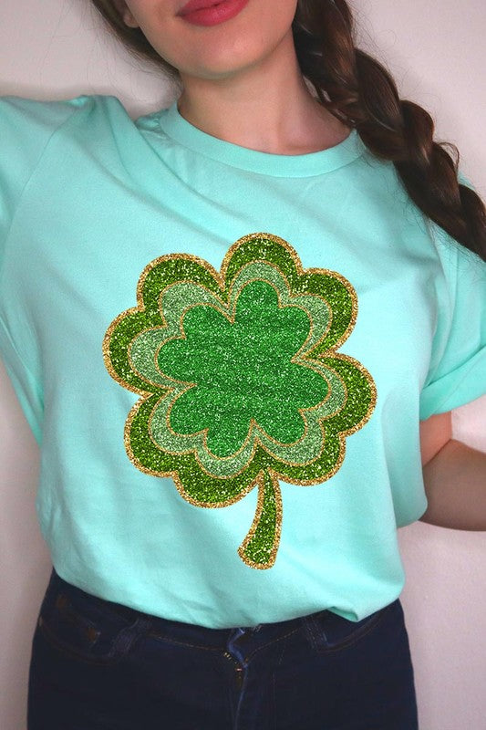 Four Leaf Clovers Graphic T Shirts.