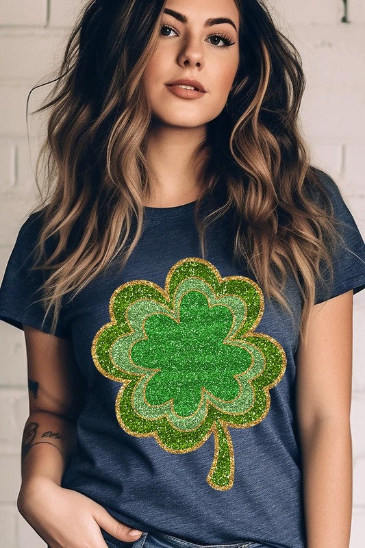 Four Leaf Clovers Graphic T Shirts.