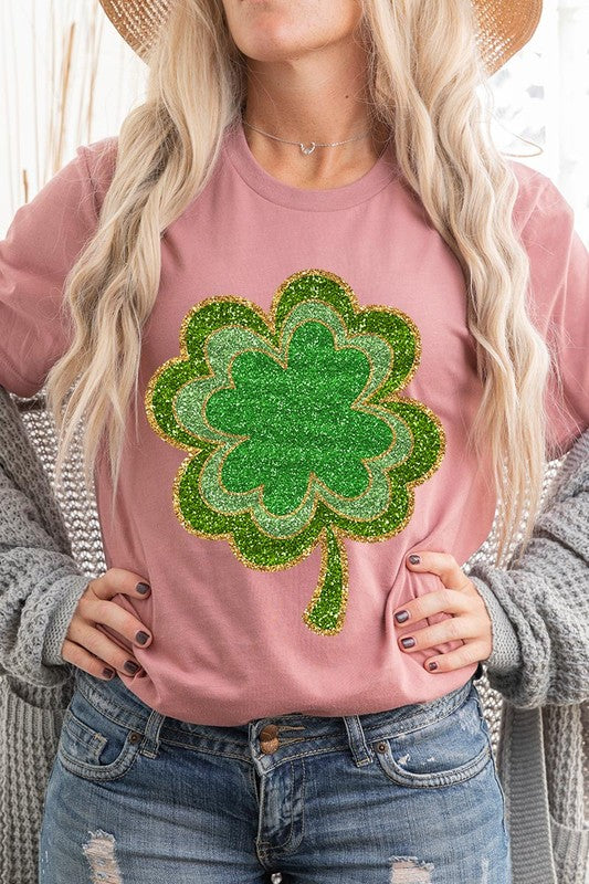 Four Leaf Clovers Graphic T Shirts.