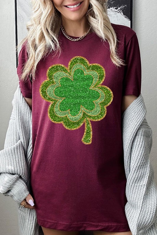 Four Leaf Clovers Graphic T Shirts.