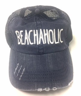 Beachaholic Embroidered Trucker Hat