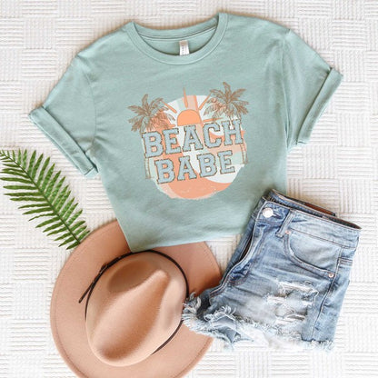 Beach Babe Circle Short Sleeve Graphic Tee