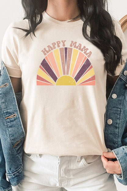 Happy Mama Sun Rise Mothers Day Graphic Tee